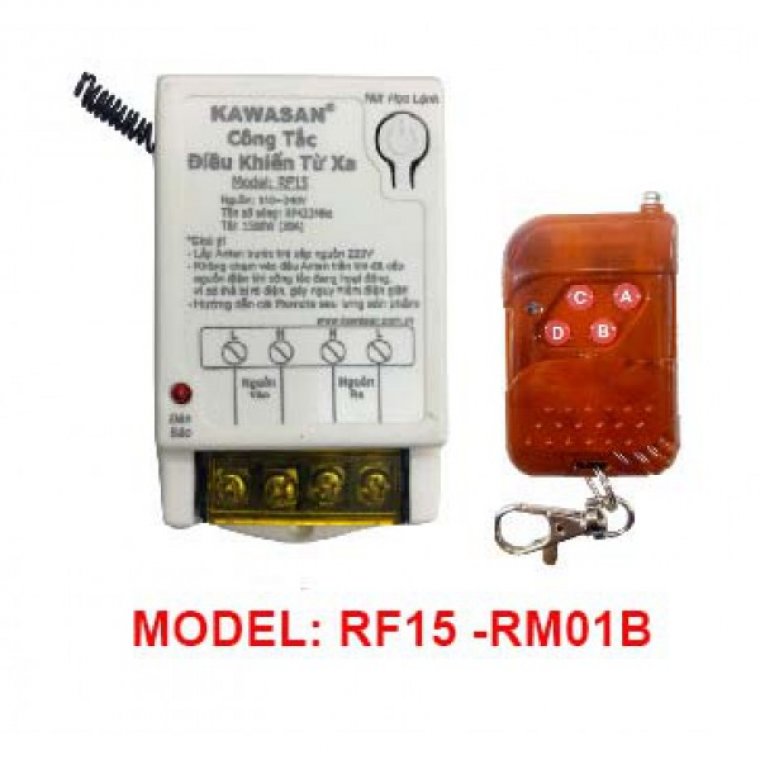 CÔNG TẮC ĐIỀU KHIỂN TỪ XA RF15-RM01B