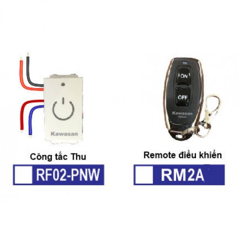 HẠT CÔNG TẮC ĐIỀU KHIỂN TỪ XA ÂM TƯỜNG (HẠT THU) RF02PNW-RM2A