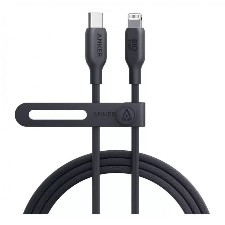 Cáp sạc Anker 542 C-L 1.8m TPE Bio-Based Đen (Black) B2B_A80B2