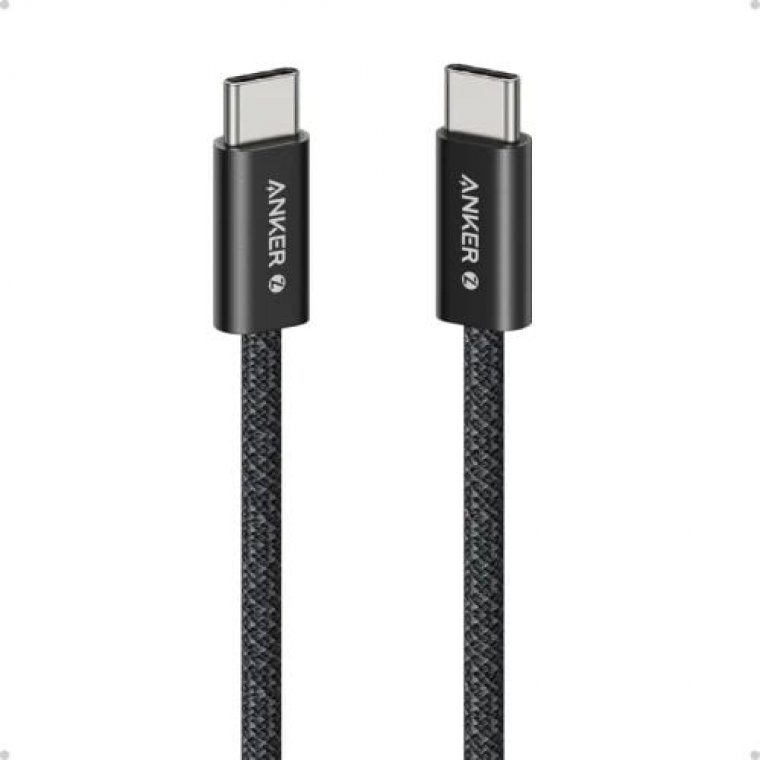 A8060 Black B2B – Cáp sạc Anker Zolo C-C 1m Nylon Đen (Black)