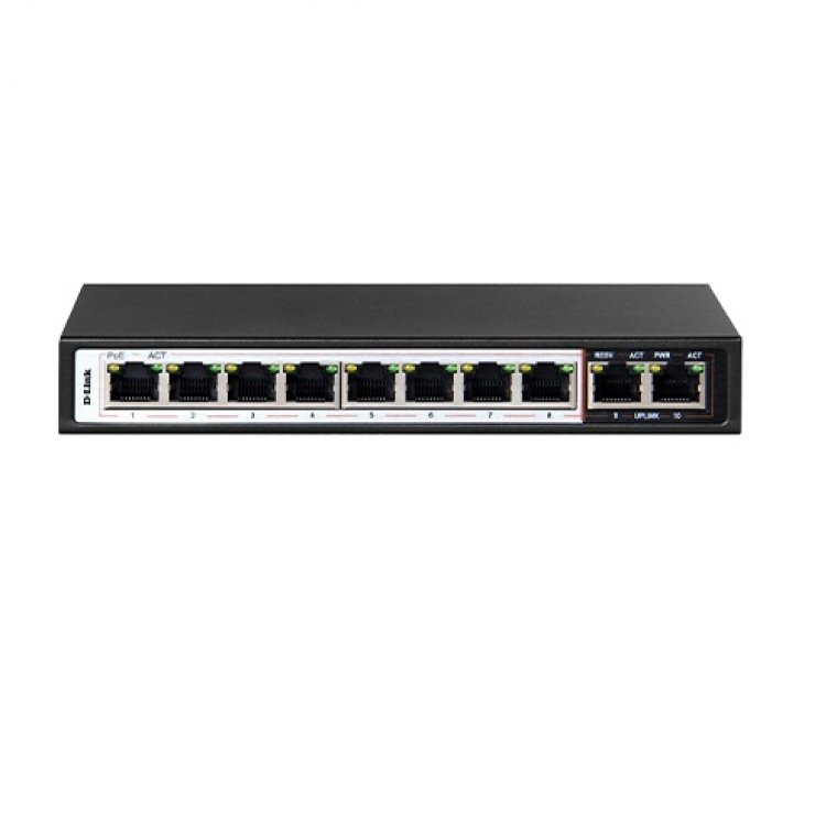 Switch PoE 10 Port 10/100Mbps DLink DES-F1010P