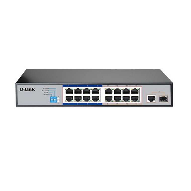 Switch PoE 17 Port 10/100Mbps DLink DES-F1017P