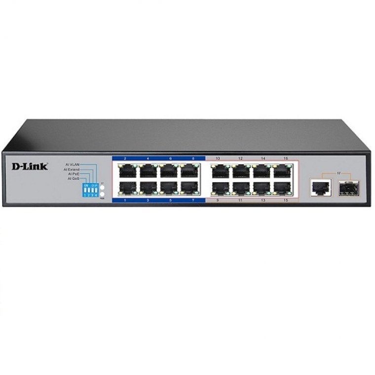 Switch PoE 17 Port 10/100Mbps DLink DES-F1017P