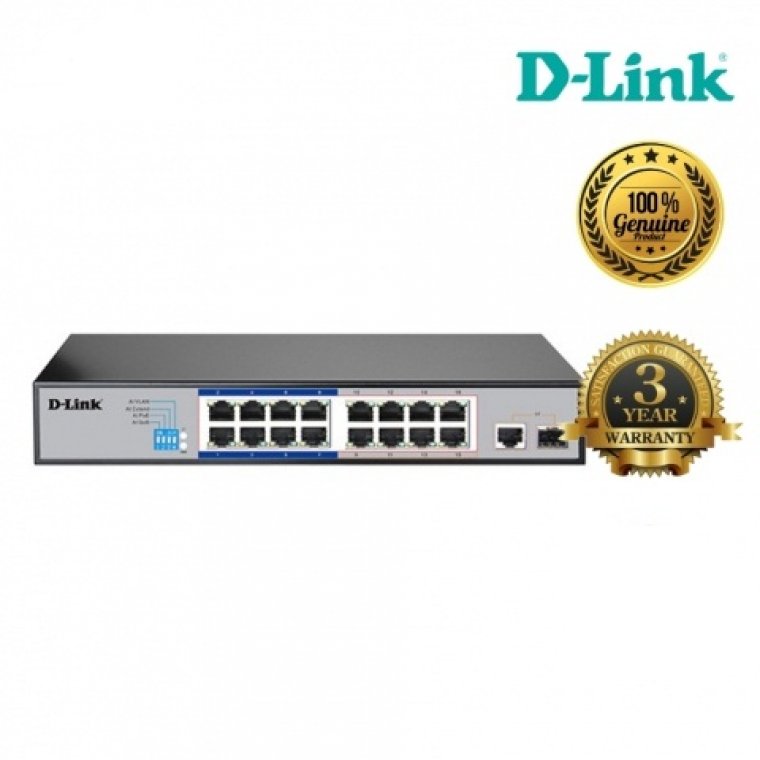 Switch PoE 17 Port 10/100Mbps DLink DES-F1017P