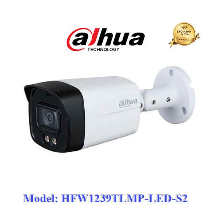 Camera HDCVI 2MP Full Color DAHUA DH-HAC-HFW1239TLMP-LED-S2
