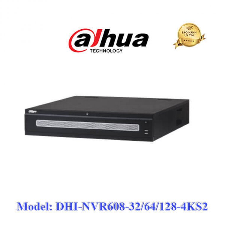 Đầu ghi hình IP DAHUA DHI-NVR608-32-4KS2 ( Hỗ trợ 8 ổ cứng,32 kênh)