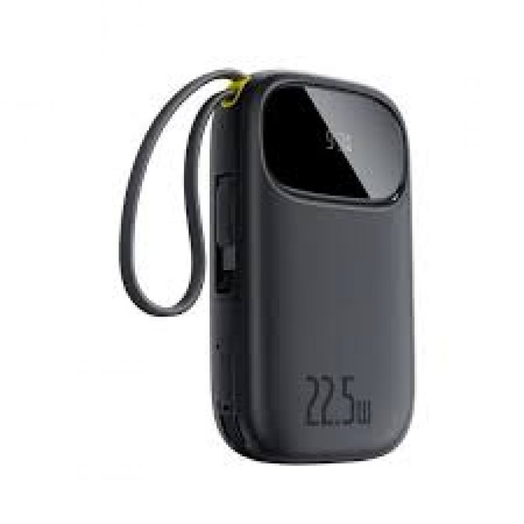 OS-Baseus EnerFill FC31 Qpow 3 Digital Display Power Bank with USB-C+iP Cables 10000mAh 45W Cosmic B