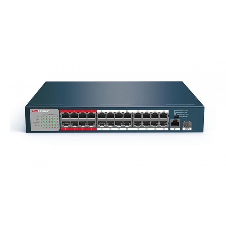 Switch mạng thông minh 24 cổng PoE HIKVISION DS-3E1326P-EI/M