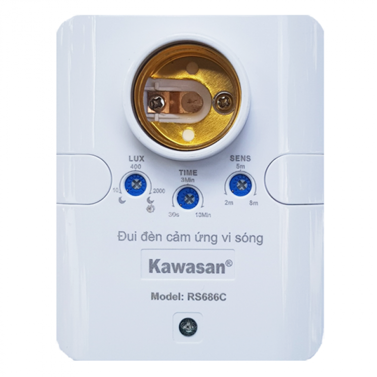 ĐUI ĐÈN CẢM ỨNG VI SÓNG - KAWASAN - RS686C