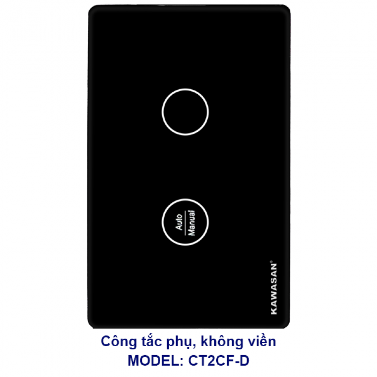 CẶP CÔNG TẮC WIFI - KẾT NỐI 2 CHIỀU (DÙNG CHO CẦU THANG - HÀNH LANG) KHÔNG VIỀN KAWASAN - CT2F-D