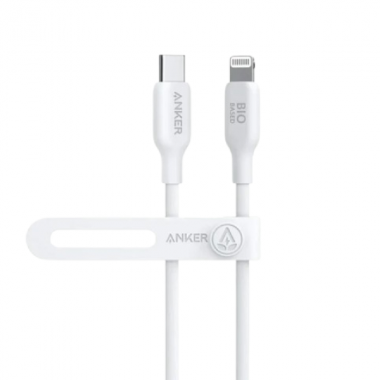 Cáp sạc Anker 542 C-L 1.8m TPE Bio-Based Trắng (White) B2B_A80B2