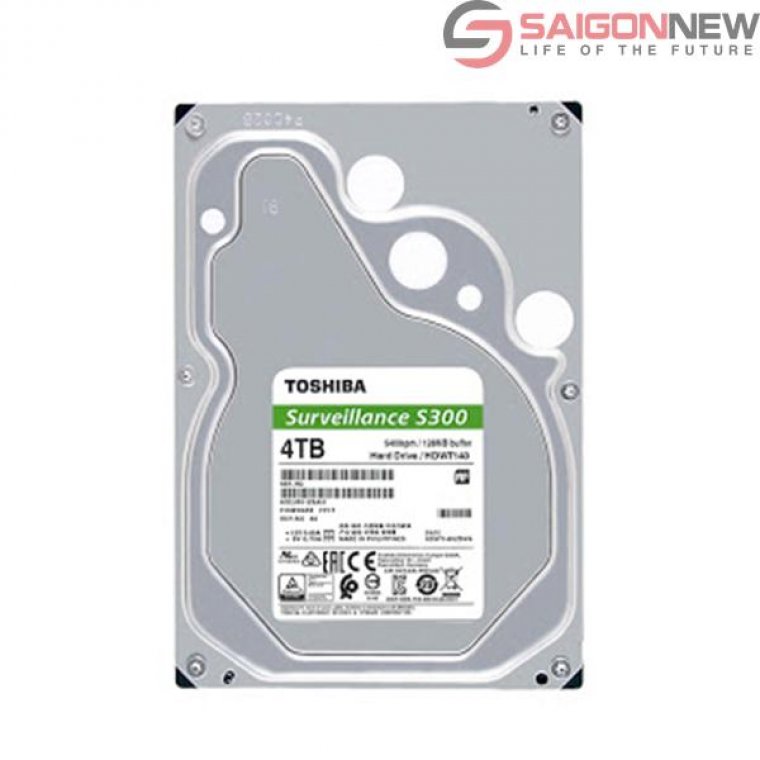 Ổ cứng Toshiba S300 Surveillance HDD 4TB HDWT140UZSVA
