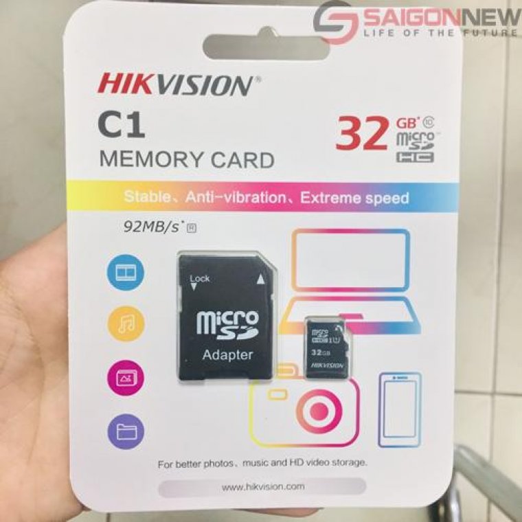 Thẻ nhớ Micro SD 32Gb Hikvision HS-TF-C1(STD)/32G  - Chính hãng