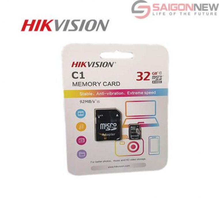Thẻ nhớ Micro SD 32Gb Hikvision HS-TF-C1(STD)/32G  - Chính hãng
