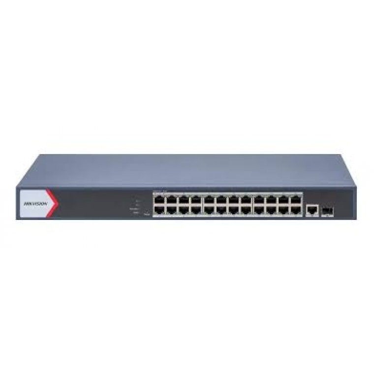 Switch mạng thông minh 24 cổng PoE Gigabit HIKVISION DS-3E1526P-EI/M