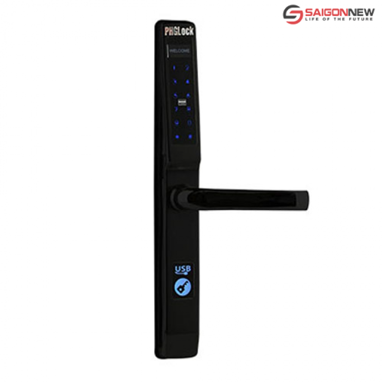 Khoá cửa nhôm văn phòng PHGLock KR5293 (Đen)