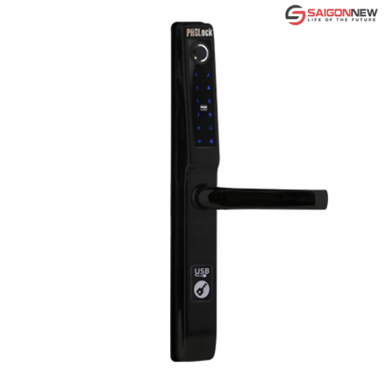 Khoá cửa nhôm văn phòng PHGLock FP5293 (Đen)