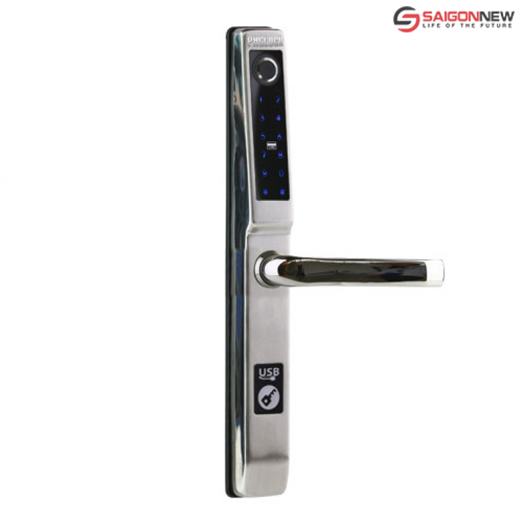 Khoá cửa nhôm văn phòng PHGLock FP5293 (Bạc)