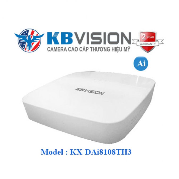 Đầu ghi hình AI 8 kênh KBVISION KX-DAi8108TH3