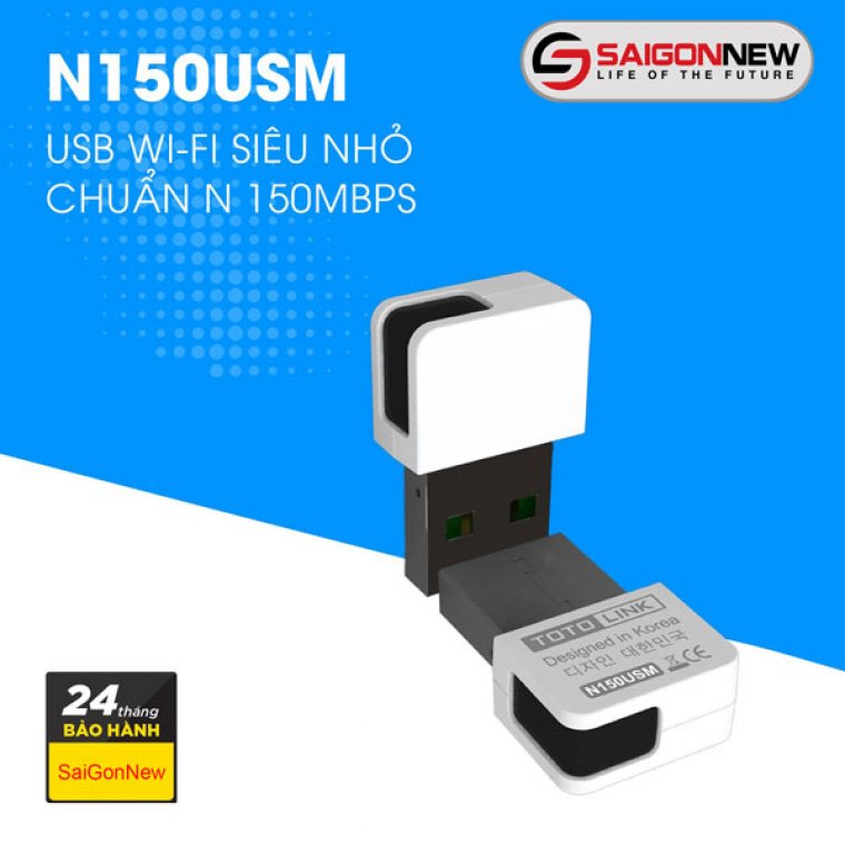 N150USM - USB Wi-Fi siêu nhỏ chuẩn N 150Mbps