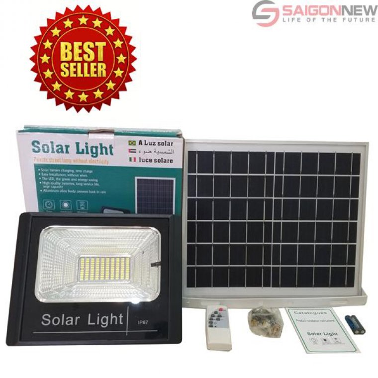 Đèn Led Chiếu Sáng Năng Lượng Mặt Trời IP67 60W