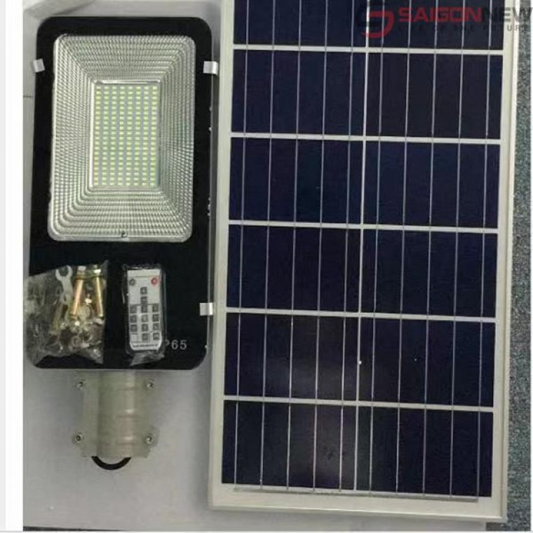 Đèn Đường Chiếu Sáng Năng Lượng Mặt Trời Bàn Chải 100W
