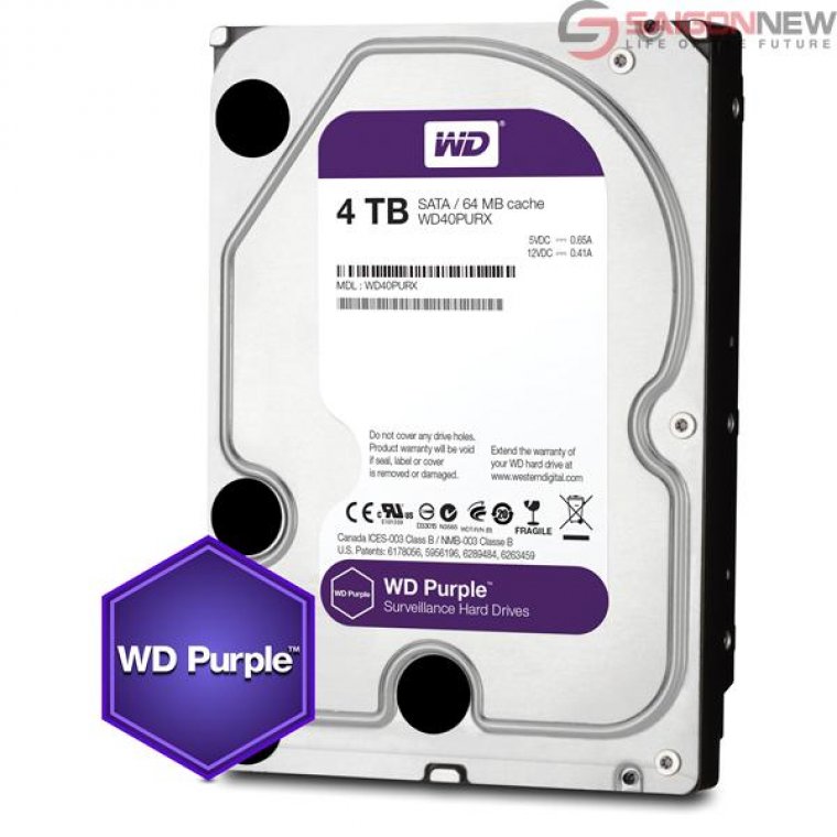 Ổ cứng Western Digital Purple 4TB WD43PURZ