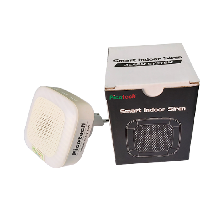 CÒI BÁO ĐỘNG KHÔNG DÂY KÈM ĐÈN CHỚP PCA-6108W