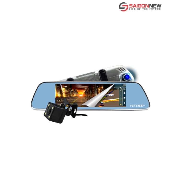 Camera hành trình VIETMAP iDVR P1 - Camera gương giám sát từ xa