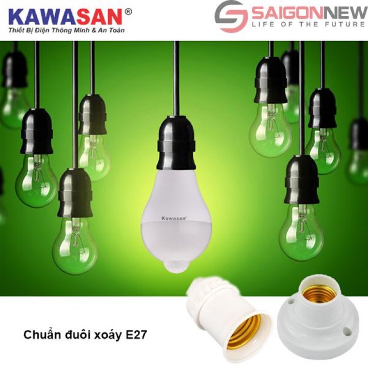 Đèn Led Cảm Ứng Hồng Ngoại Kawasan PSB7W