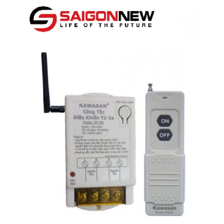 CÔNG TẮC ĐIỀU KHIỂN TỪ XA CÔNG SUẤT CAO RF15B-RM2D (200~300M)