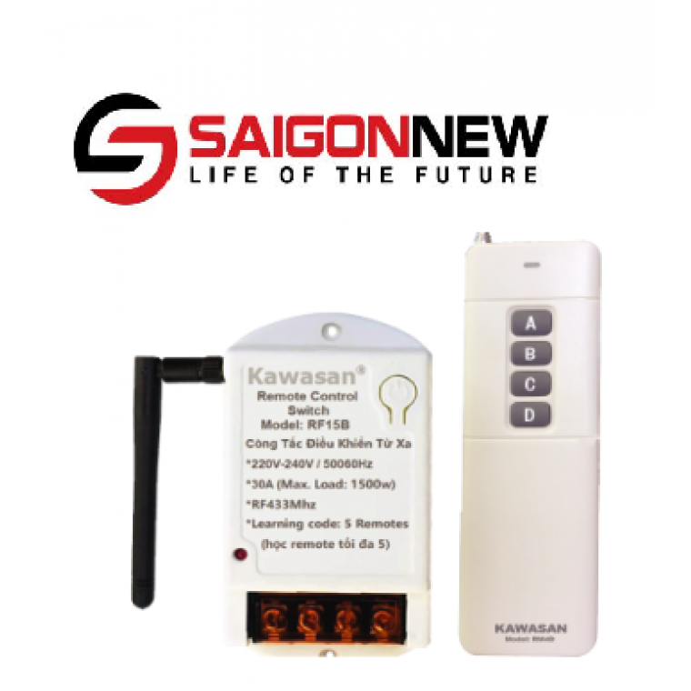 CÔNG TẮC ĐIỀU KHIỂN TỪ XA RF15B-RM4D