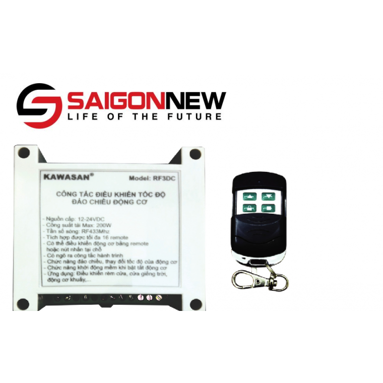 CÔNG TẮC ĐIỀU KHIỂN ĐỘNG CƠ DC RF3DC-RMC1