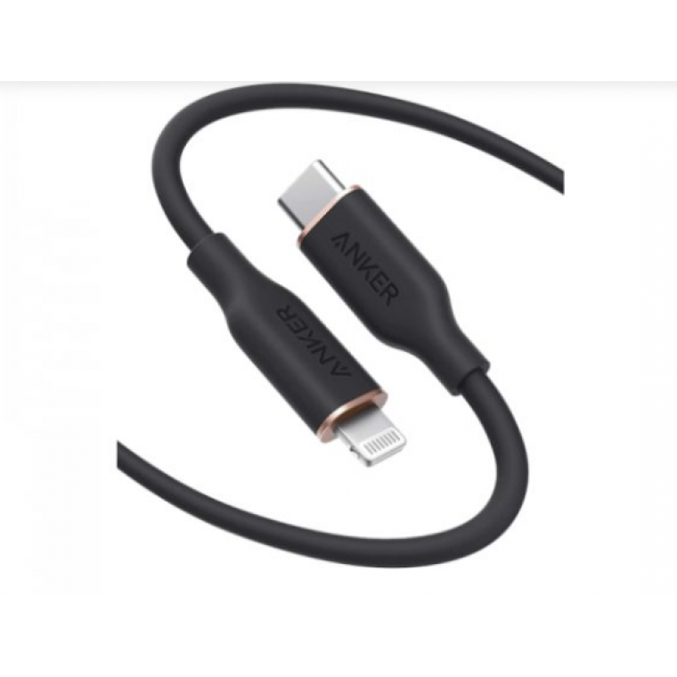 Cáp sạc Anker PowerLine III C-L 0.9m FLOW Đen