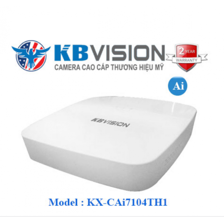 Đầu ghi hình Ai 5in1 4 kênh KBVISION KX-CAi7104TH1