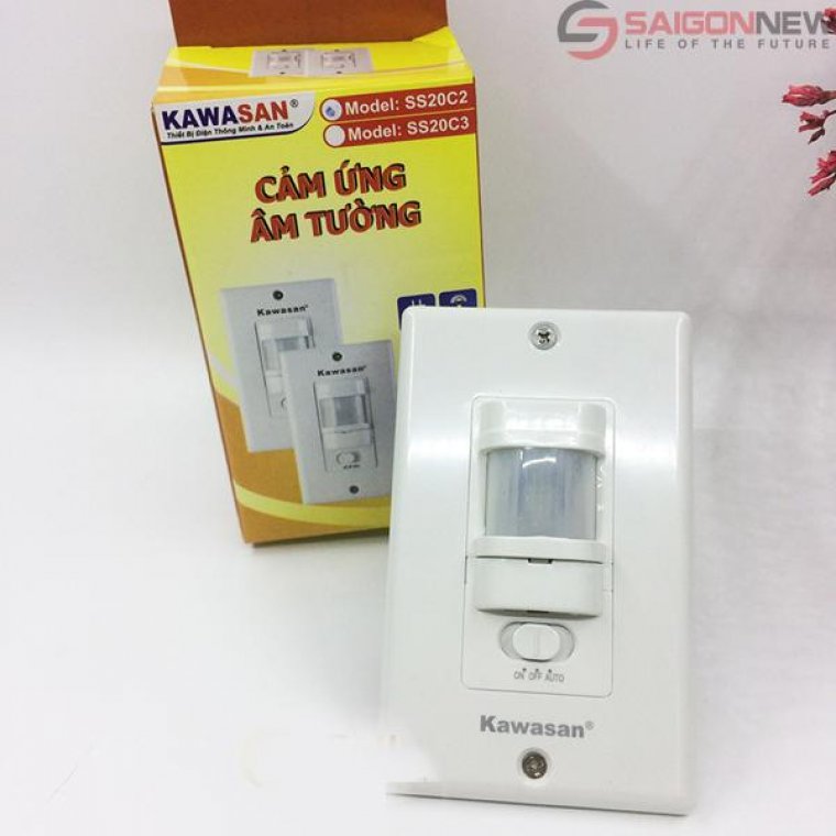 Công Tắc Cảm Ứng Hồng Ngoại Âm Tường Kawasan SS20C2
