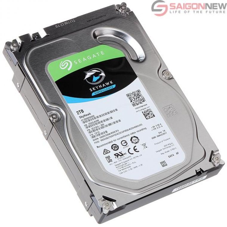 Ổ cứng chuyên dụng 2TB Seagate Skyhawk ST2000VX008