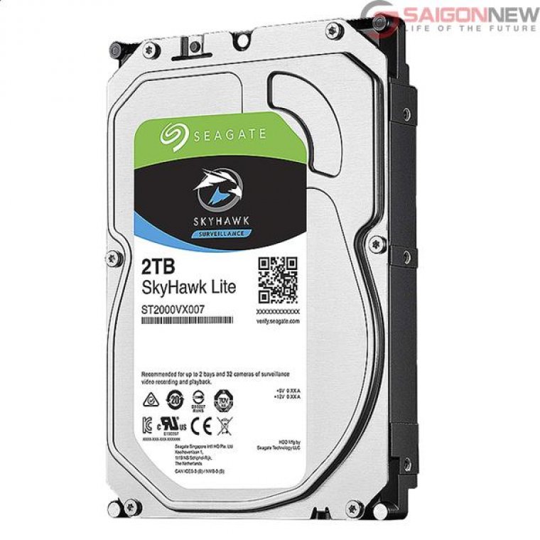 Ổ cứng chuyên dụng 2TB Seagate Skyhawk ST2000VX008