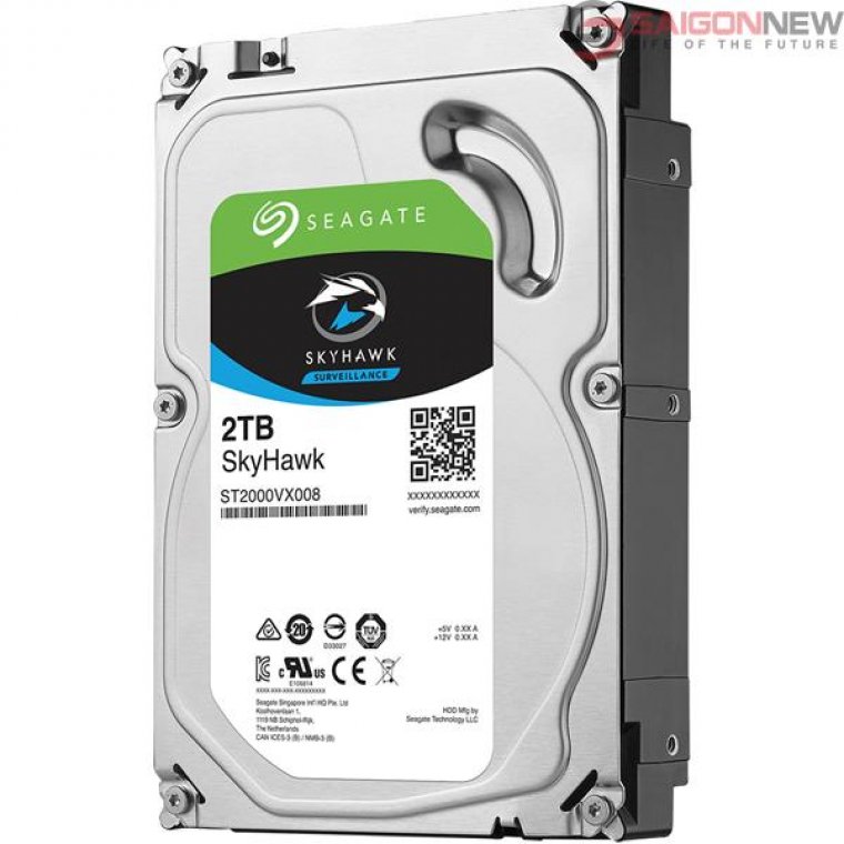 Ổ cứng chuyên dụng 2TB Seagate Skyhawk ST2000VX008