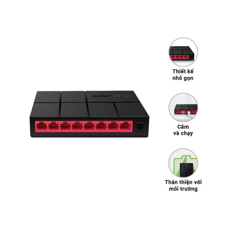MS105G – Switch Để Bàn Mini 5 Cổng 10/100/1000M