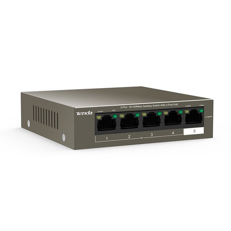  Switch để bàn 5 cổng 10/100Mbps với 4 cổng PoE - TEF1105P