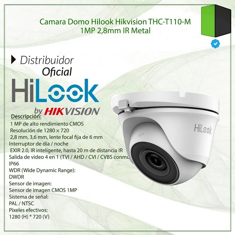 Camera HD-TVI Hilook THC-T110-M ( 1MP )