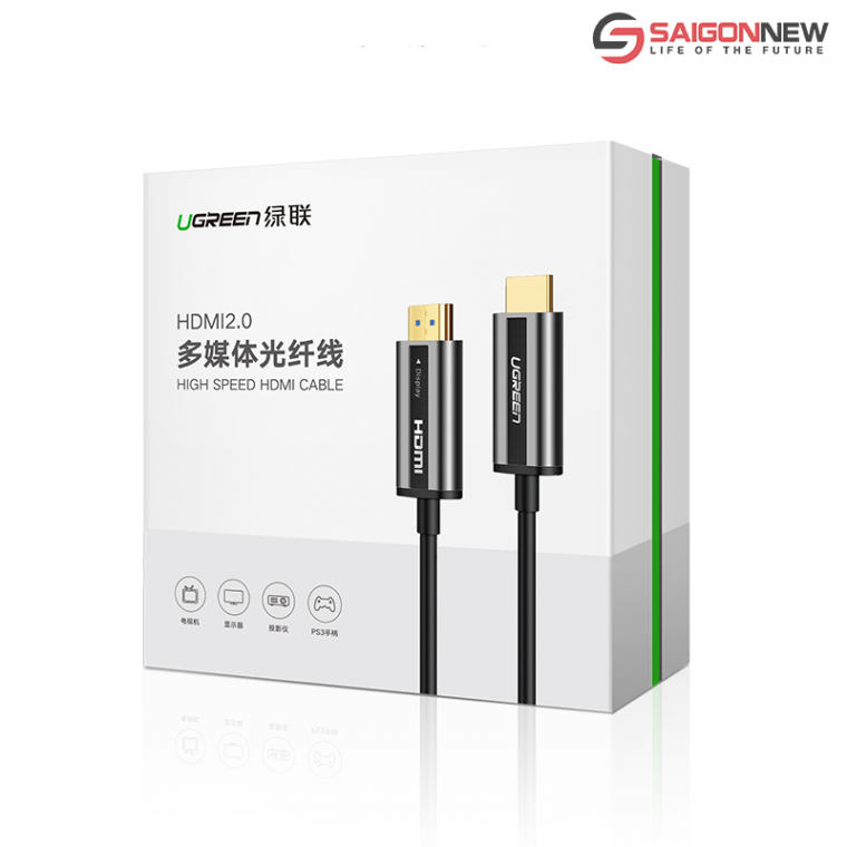Cáp HDMI 2.0 sợi quang 100m UGREEN 50222 HD132