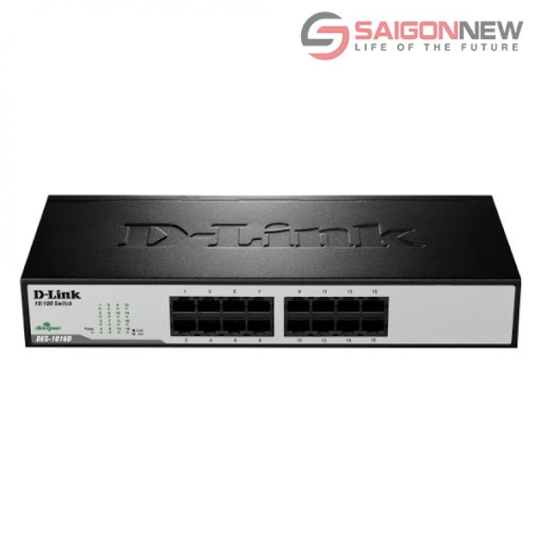Thiết bị chuyển mạch Switch D-Link DES 1016D 16‑Port Fast Ethernet