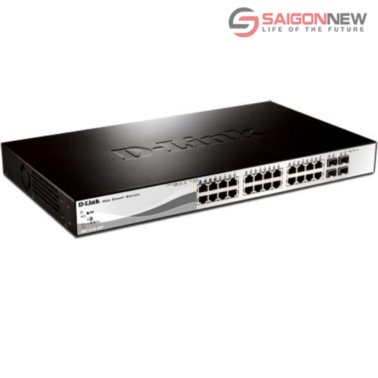 28-Port Gigabit Smart Managed PoE Switch DGS-1210-28P