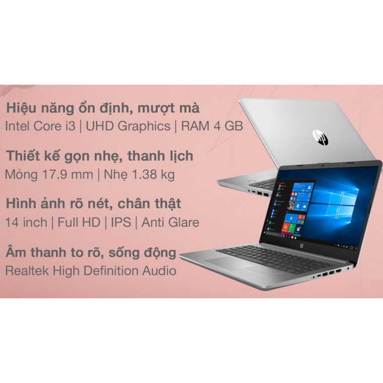 Laptop HP 340s G7 i3 1005G1/4GB/256GB/Win10 (240Q4PA)
