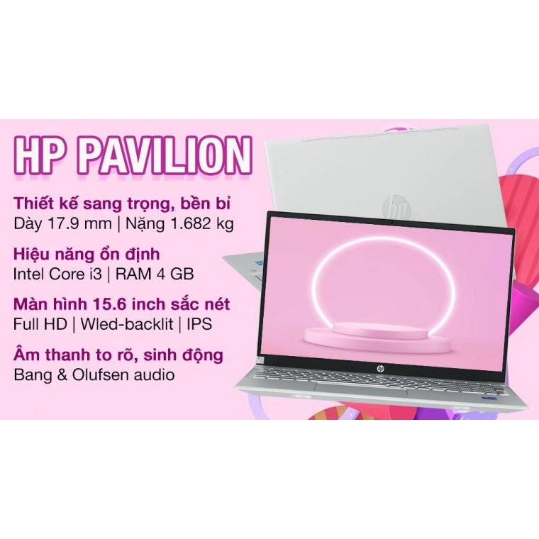 Laptop HP Pavilion 15 eg0541TU i3 1125G4/4GB/512GB/Win11 (4P5G8PA) 