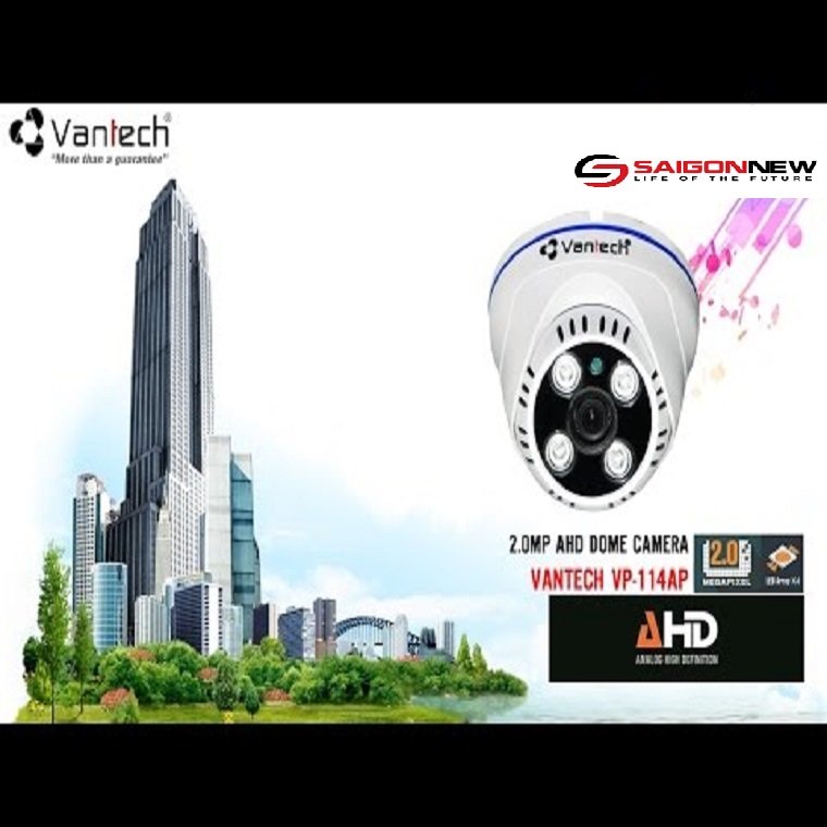 Camera AHD Dome hồng ngoại VANTECH VP-114AP