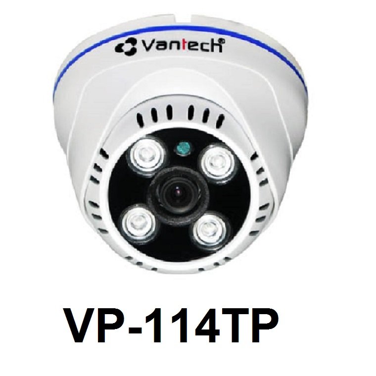Camera Dome HDTVI hồng ngoại 2.0 Megapixel VANTECH VP-114TP