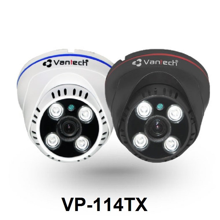 Camera HD-TVI Dome hồng ngoại 2.0 Megapixel VANTECH VP-114TX
